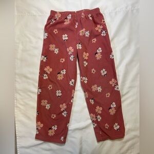 Girls Carters size 7 pink floral pajama pants